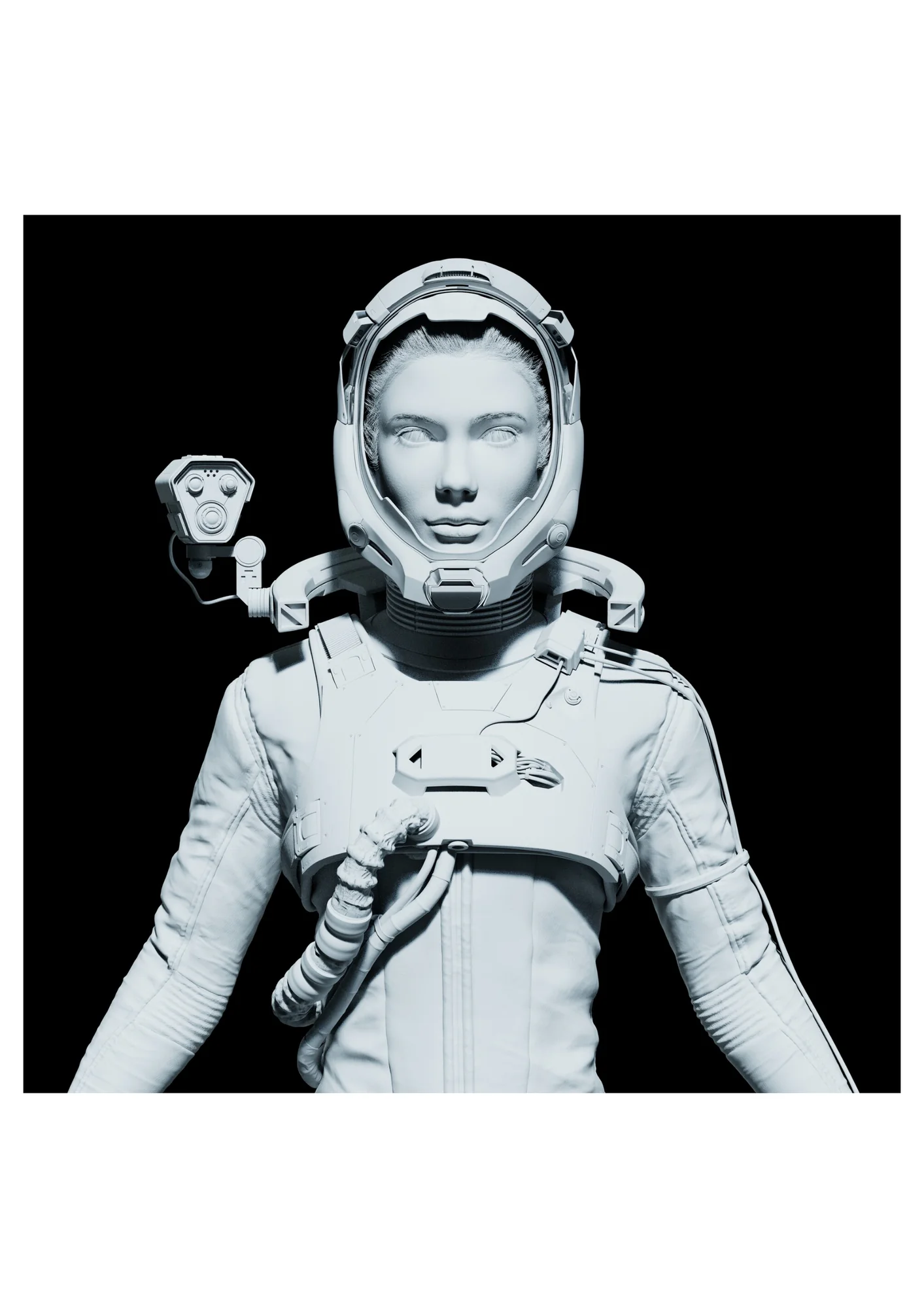 宇航员白模全身